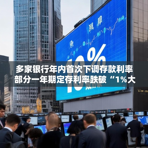 多家银行年内首次下调存款利率 部分一年期定存利率跌破“1%大关”