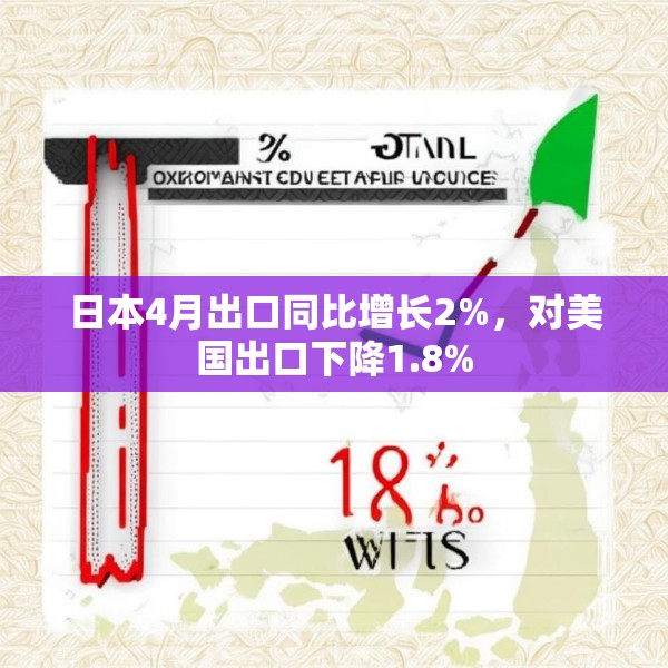 日本4月出口同比增长2%，对美国出口下降1.8%