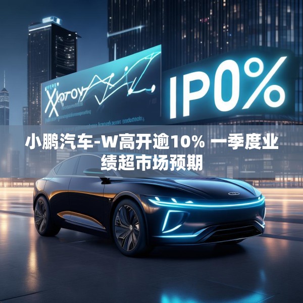 小鹏汽车-W高开逾10% 一季度业绩超市场预期