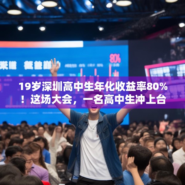 19岁深圳高中生年化收益率80%！这场大会，一名高中生冲上台高呼“我一定会成功的”！