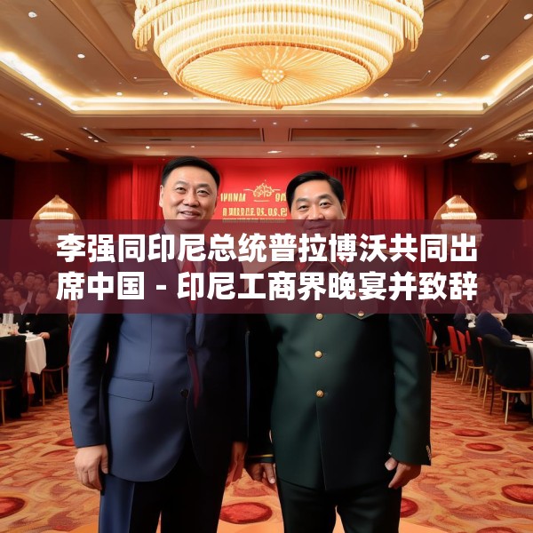 李强同印尼总统普拉博沃共同出席中国－印尼工商界晚宴并致辞