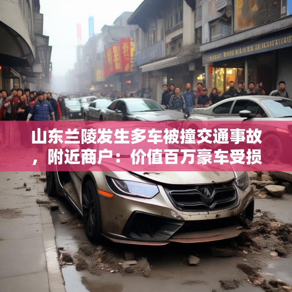 山东兰陵发生多车被撞交通事故，附近商户：价值百万豪车受损