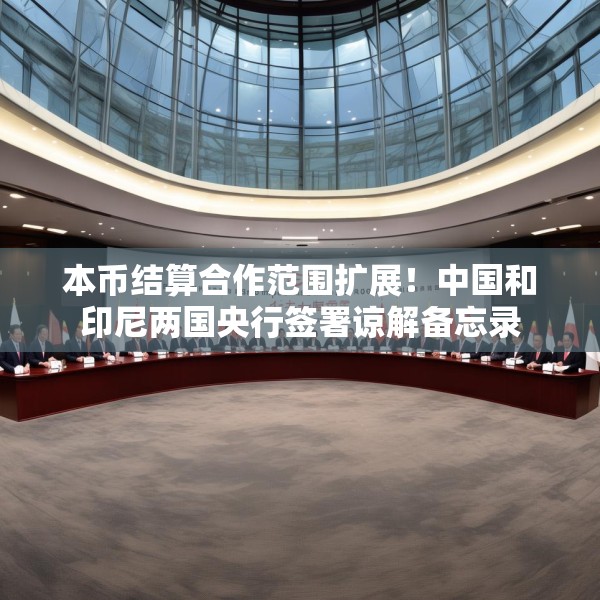 本币结算合作范围扩展！中国和印尼两国央行签署谅解备忘录