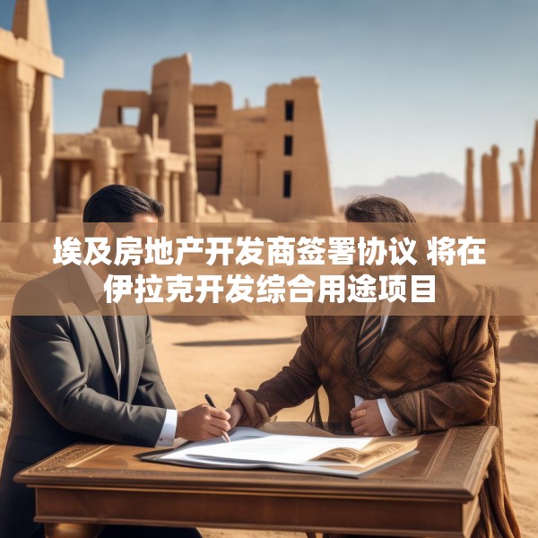 埃及房地产开发商签署协议 将在伊拉克开发综合用途项目