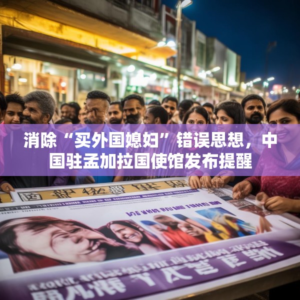 消除“买外国媳妇”错误思想，中国驻孟加拉国使馆发布提醒