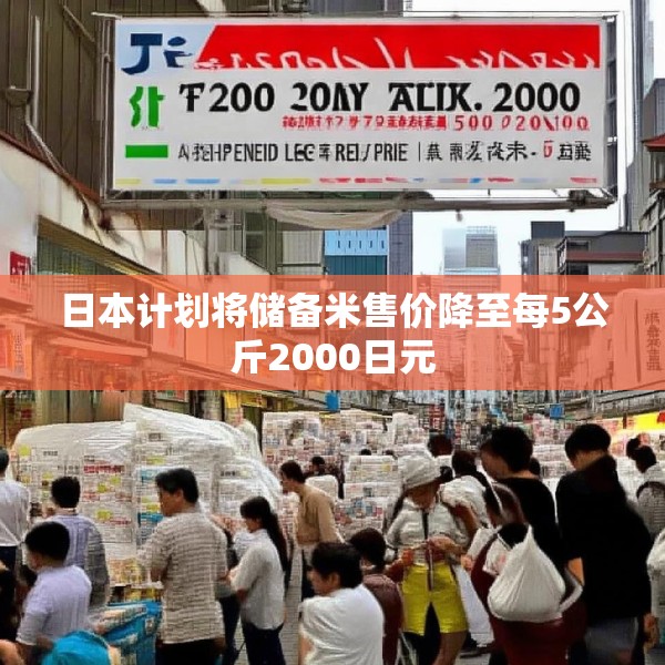 日本计划将储备米售价降至每5公斤2000日元