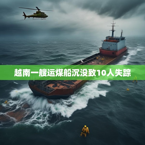 越南一艘运煤船沉没致10人失踪