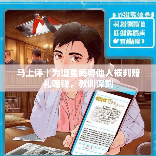 马上评｜为追星侮辱他人被判赔礼赔钱，教训深刻