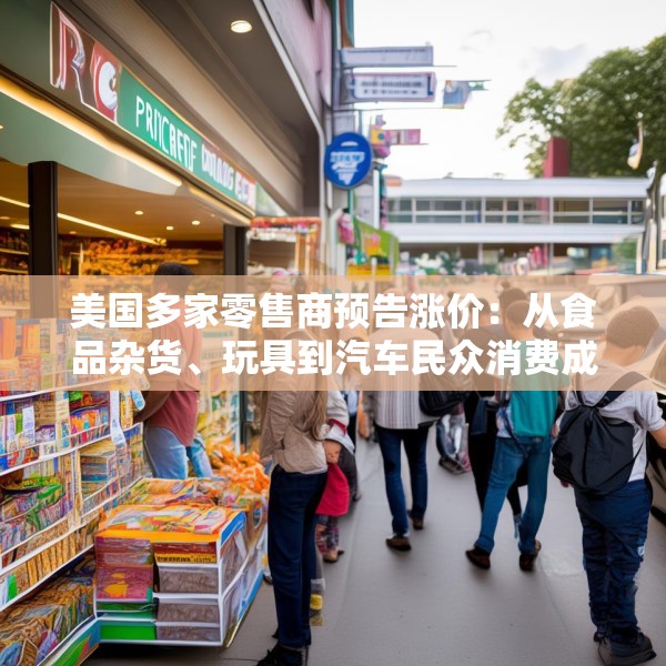 美国多家零售商预告涨价：从食品杂货、玩具到汽车民众消费成本将进一步增加