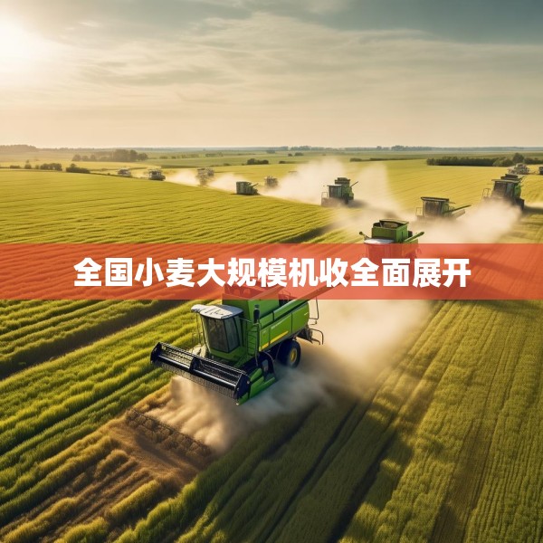 全国小麦大规模机收全面展开