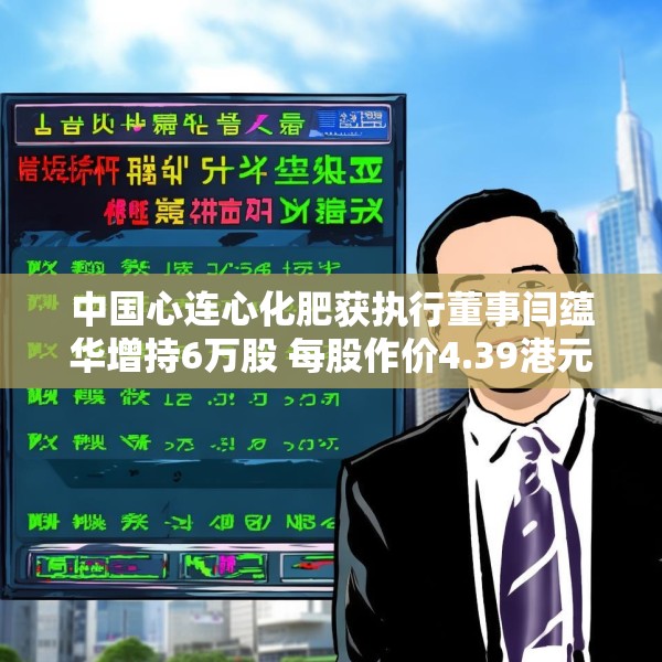 中国心连心化肥获执行董事闫蕴华增持6万股 每股作价4.39港元