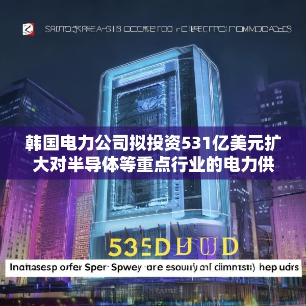 韩国电力公司拟投资531亿美元扩大对半导体等重点行业的电力供应