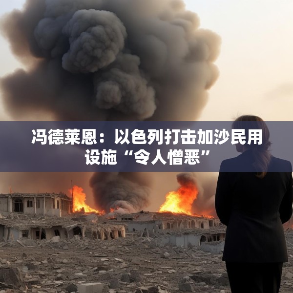 冯德莱恩：以色列打击加沙民用设施“令人憎恶”