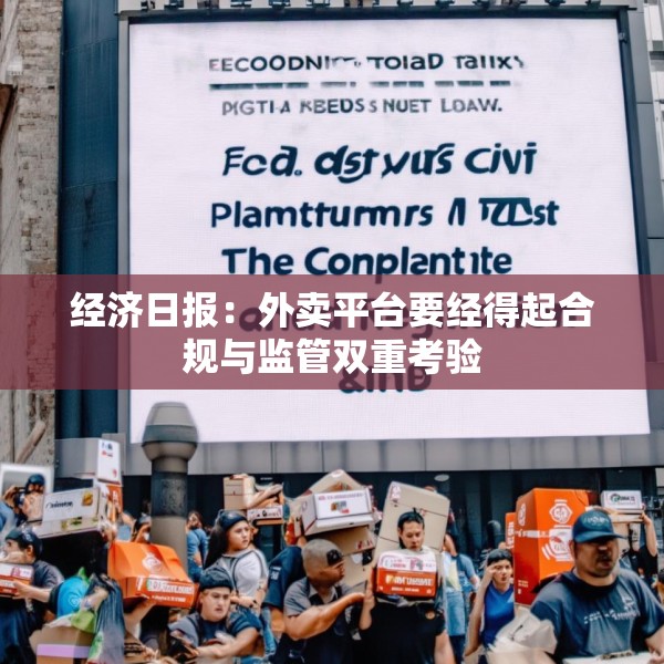 经济日报：外卖平台要经得起合规与监管双重考验