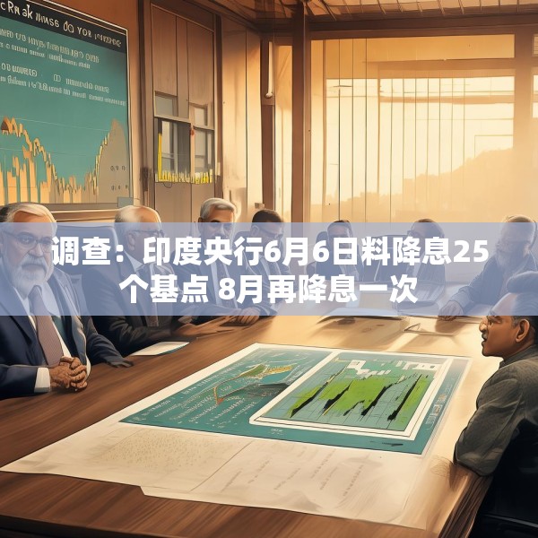调查：印度央行6月6日料降息25个基点 8月再降息一次