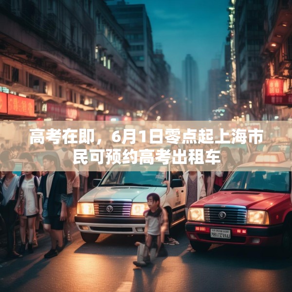 高考在即，6月1日零点起上海市民可预约高考出租车