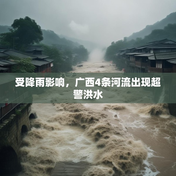受降雨影响，广西4条河流出现超警洪水