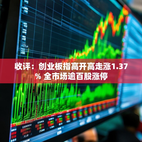 收评：创业板指高开高走涨1.37% 全市场逾百股涨停