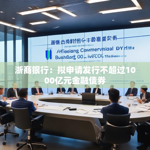 浙商银行：拟申请发行不超过1000亿元金融债券
