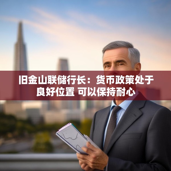 旧金山联储行长：货币政策处于良好位置 可以保持耐心
