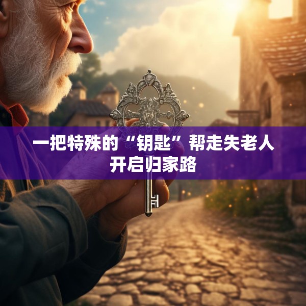 一把特殊的“钥匙”帮走失老人开启归家路