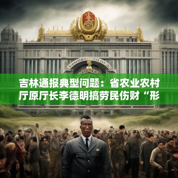 吉林通报典型问题：省农业农村厅原厅长李德明搞劳民伤财“形象工程”