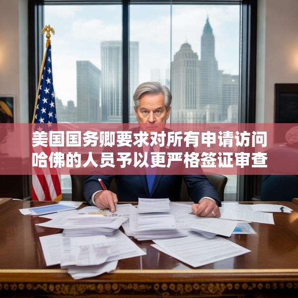 美国国务卿要求对所有申请访问哈佛的人员予以更严格签证审查