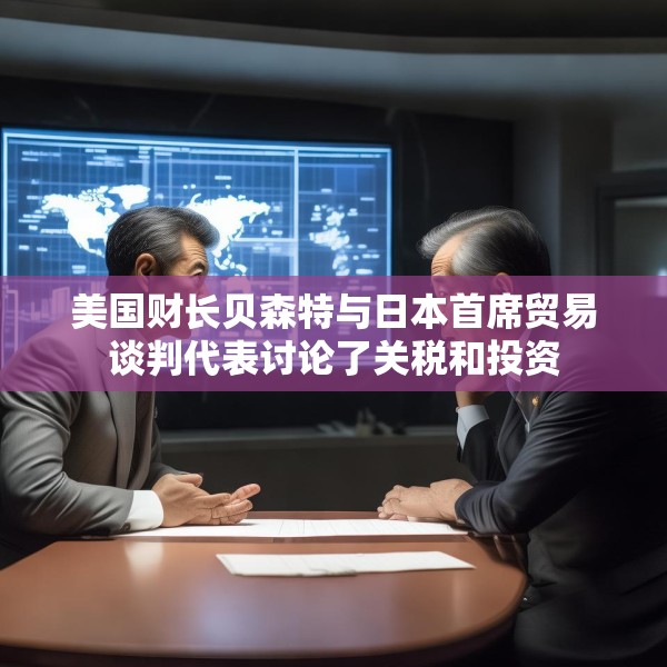 美国财长贝森特与日本首席贸易谈判代表讨论了关税和投资