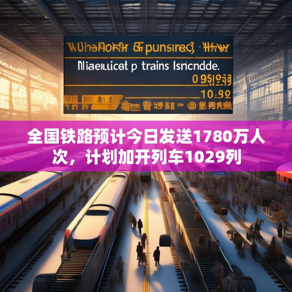 全国铁路预计今日发送1780万人次，计划加开列车1029列