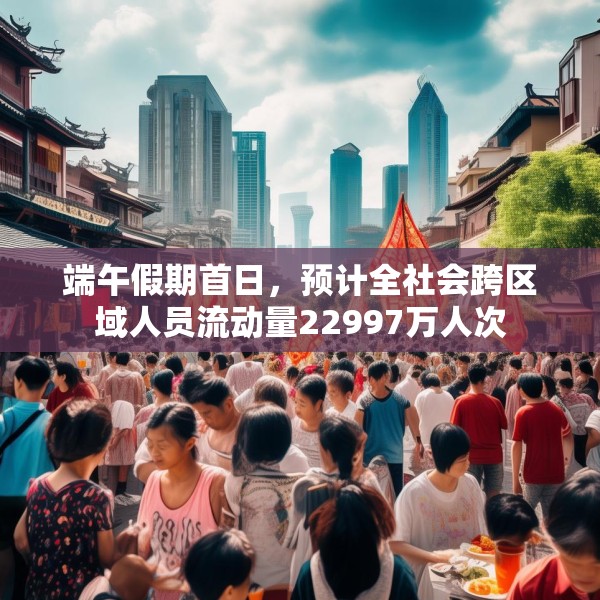 端午假期首日，预计全社会跨区域人员流动量22997万人次