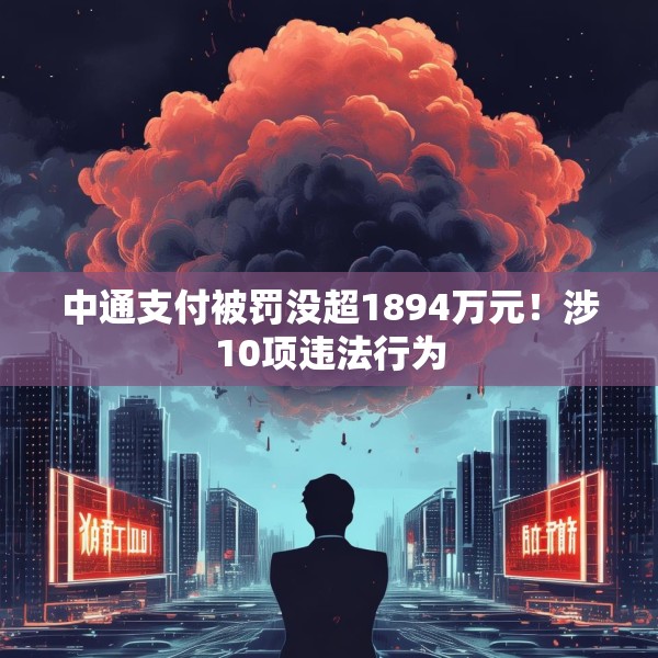 中通支付被罚没超1894万元！涉10项违法行为