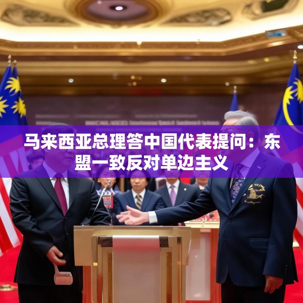 马来西亚总理答中国代表提问：东盟一致反对单边主义