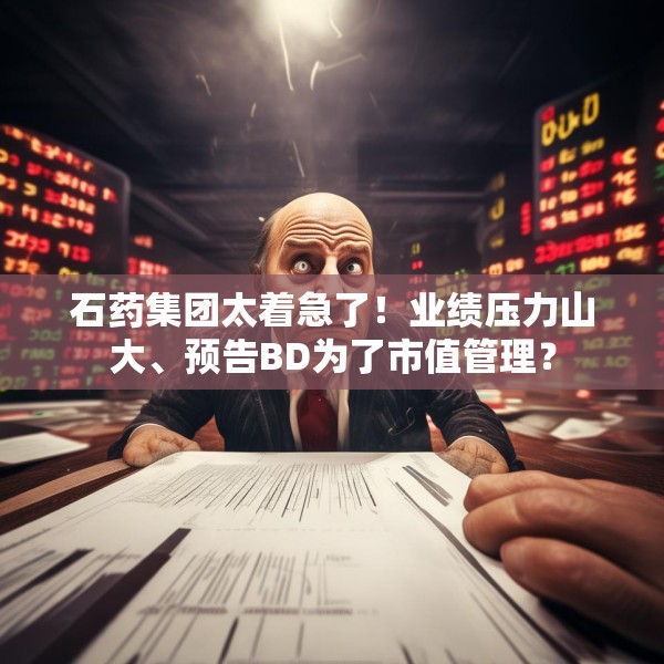 石药集团太着急了！业绩压力山大、预告BD为了市值管理？