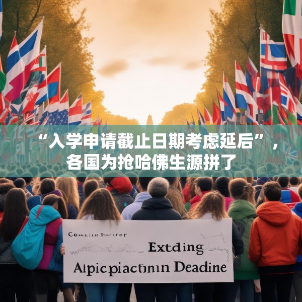 “入学申请截止日期考虑延后”，各国为抢哈佛生源拼了