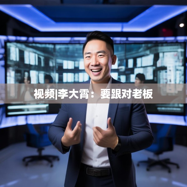 视频|李大霄：要跟对老板