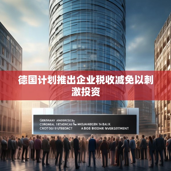 德国计划推出企业税收减免以刺激投资