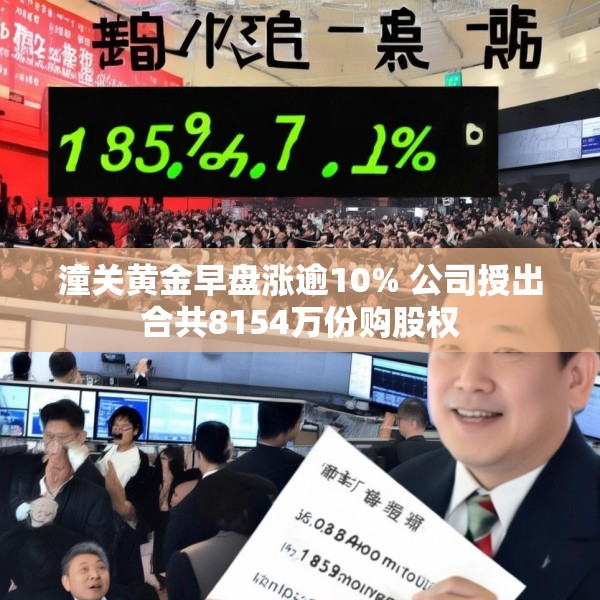 潼关黄金早盘涨逾10% 公司授出合共8154万份购股权