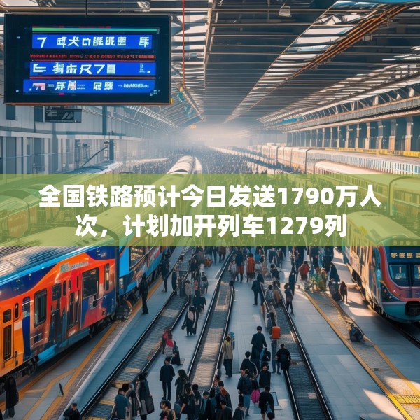 全国铁路预计今日发送1790万人次，计划加开列车1279列