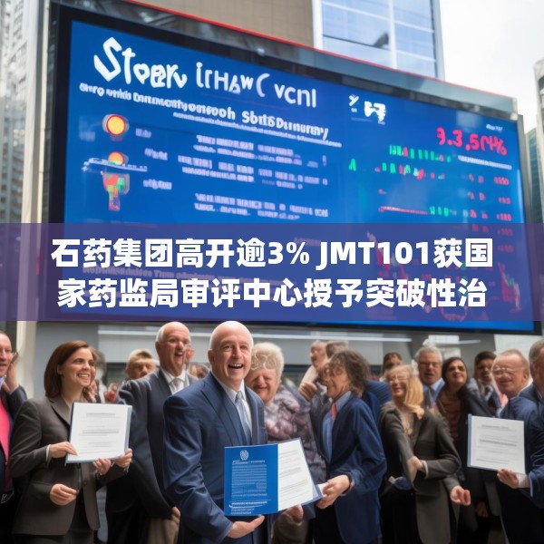 石药集团高开逾3% JMT101获国家药监局审评中心授予突破性治疗认定