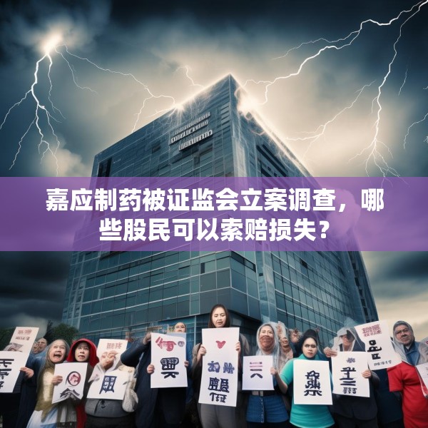 嘉应制药被证监会立案调查，哪些股民可以索赔损失？