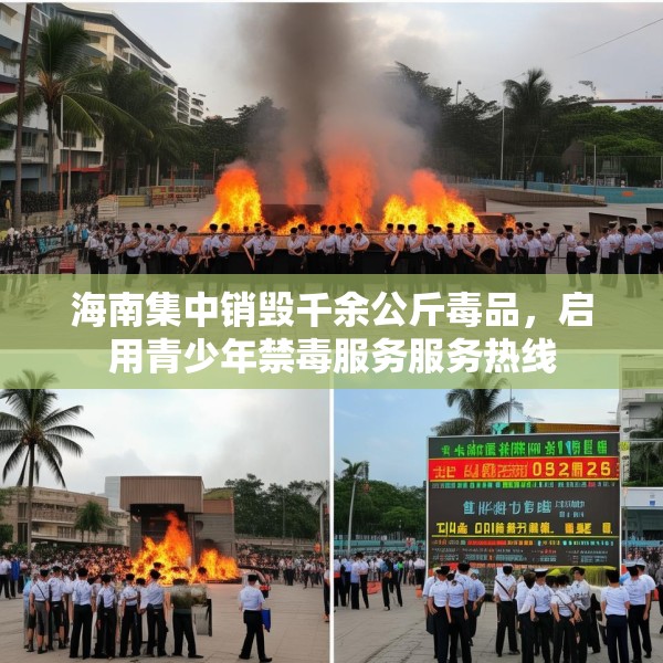 海南集中销毁千余公斤毒品，启用青少年禁毒服务服务热线