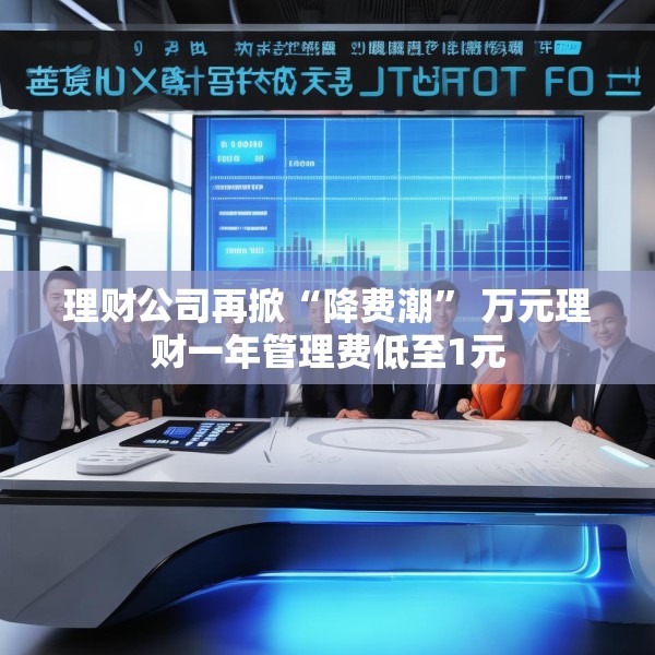 理财公司再掀“降费潮” 万元理财一年管理费低至1元
