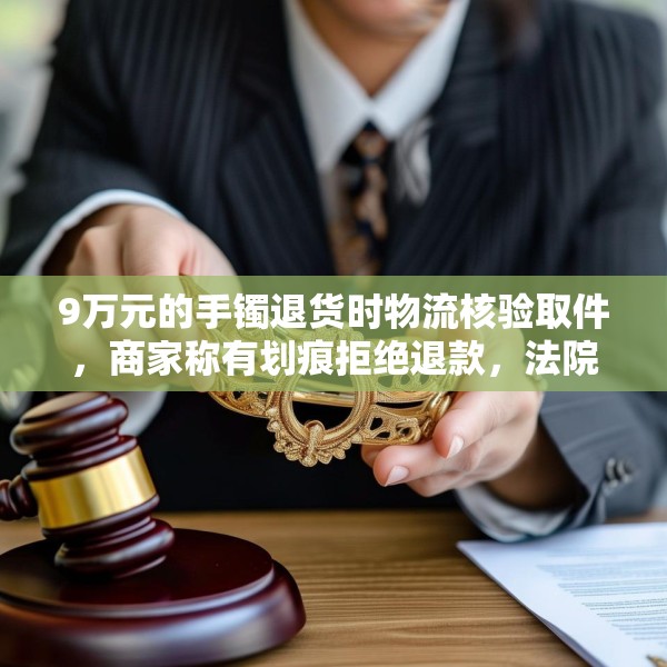 9万元的手镯退货时物流核验取件，商家称有划痕拒绝退款，法院判了