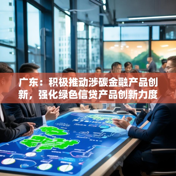 广东：积极推动涉碳金融产品创新，强化绿色信贷产品创新力度