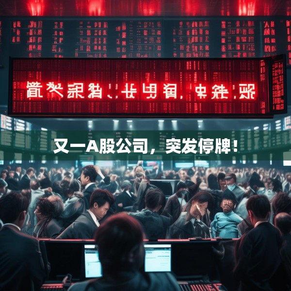 又一A股公司，突发停牌！