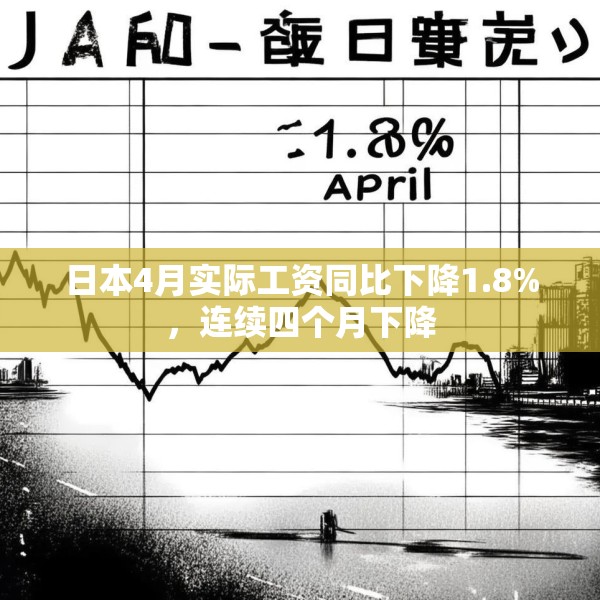 日本4月实际工资同比下降1.8%，连续四个月下降