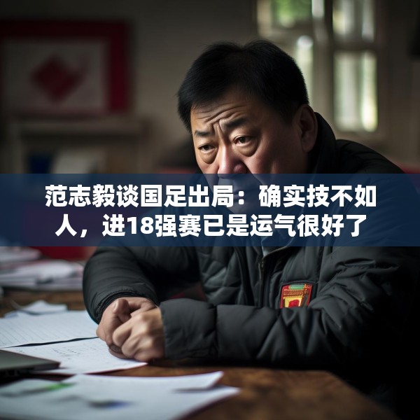 范志毅谈国足出局：确实技不如人，进18强赛已是运气很好了