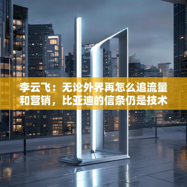 李云飞：无论外界再怎么追流量和营销，比亚迪的信条仍是技术创新