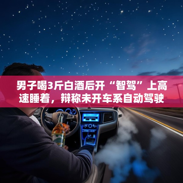 男子喝3斤白酒后开“智驾”上高速睡着，辩称未开车系自动驾驶