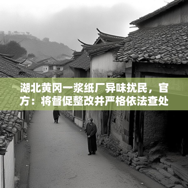 湖北黄冈一浆纸厂异味扰民，官方：将督促整改并严格依法查处